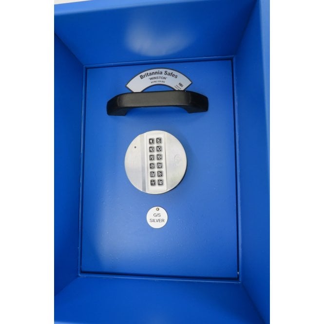 Britannia Churchill Silver, Key Lock Gas Strut Underfloor Safe - £6,000 Cash Rating