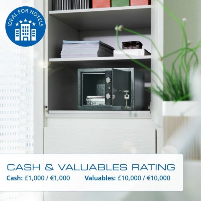 Burg Wächter Pure-Safe Size PS 110, Key Lock Safe - £1,000 Cash Rating
