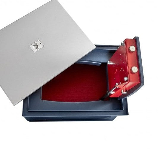 Burton Sotto, Key lock Underfloor Safe - S2 Rated - open