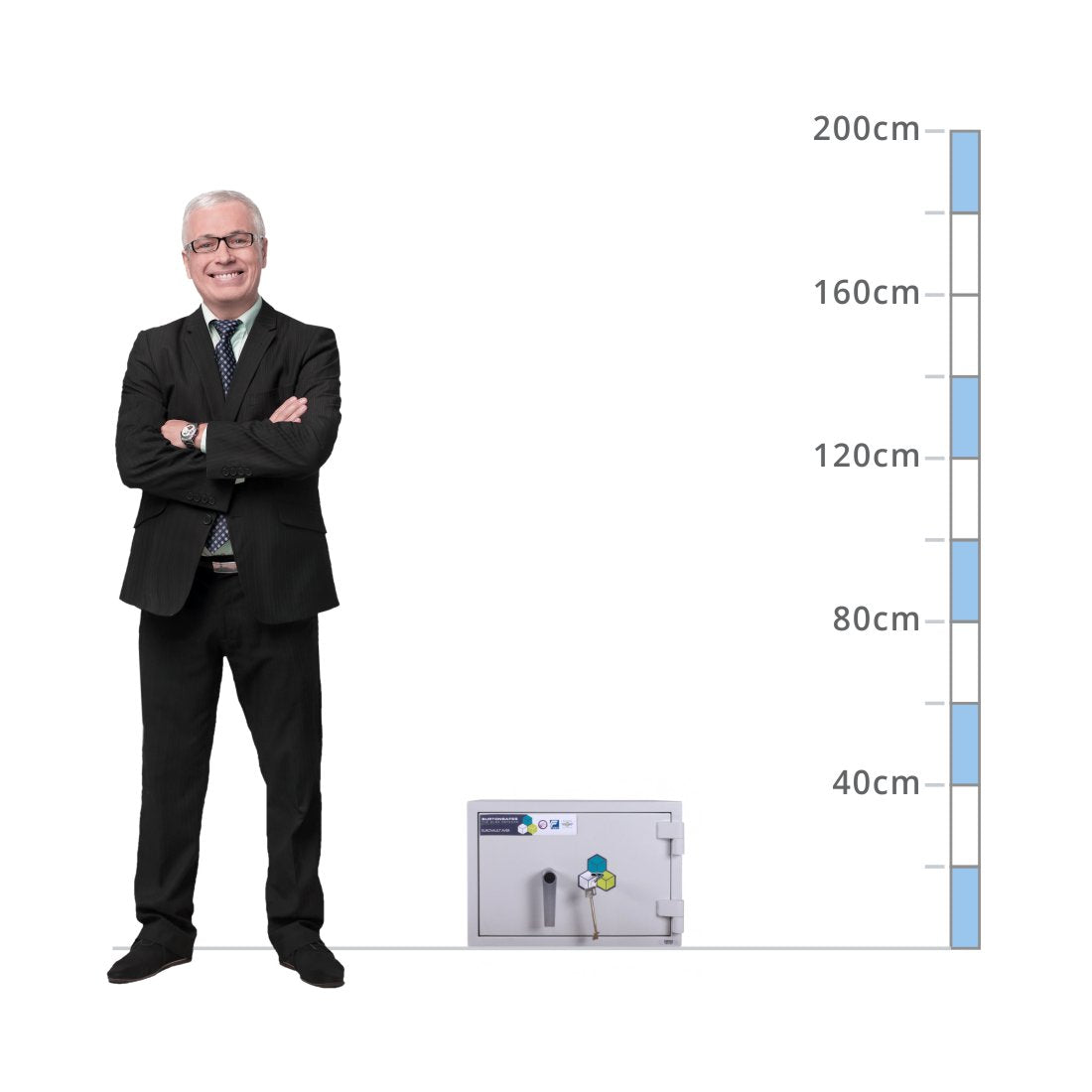 size chart Burton Eurovault Aver Size 1, Key Lock Safe - Eurograde 1