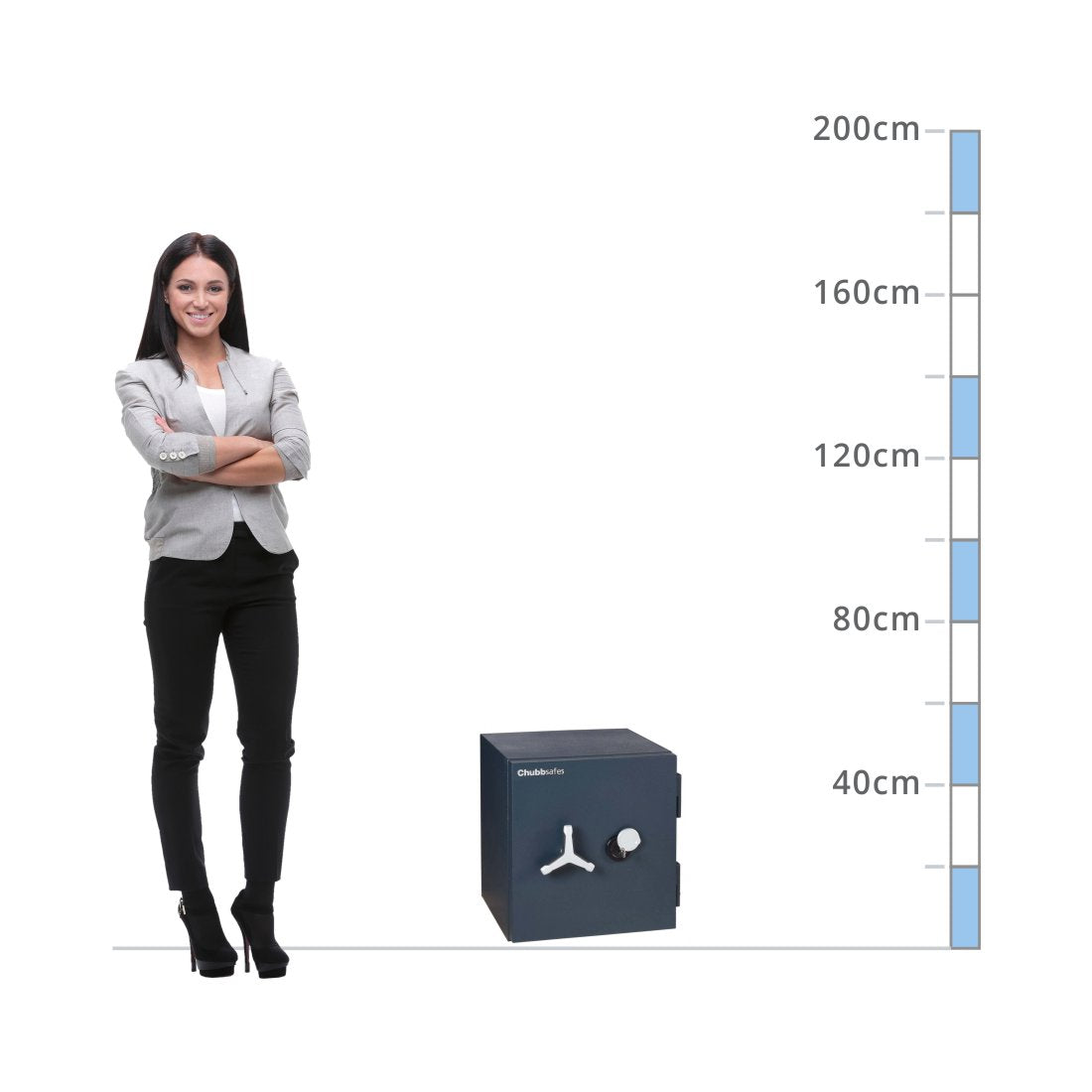 size chart Chubbsafes DuoGuard T2 Size 60, Key Lock - Eurograde 1
