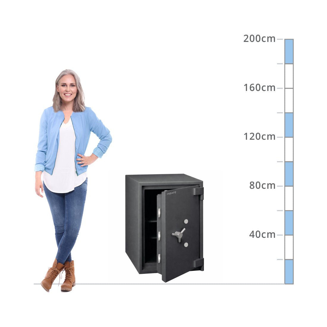size chart Insafe Size 140, Dual Key Lock Safe - Eurograde 6