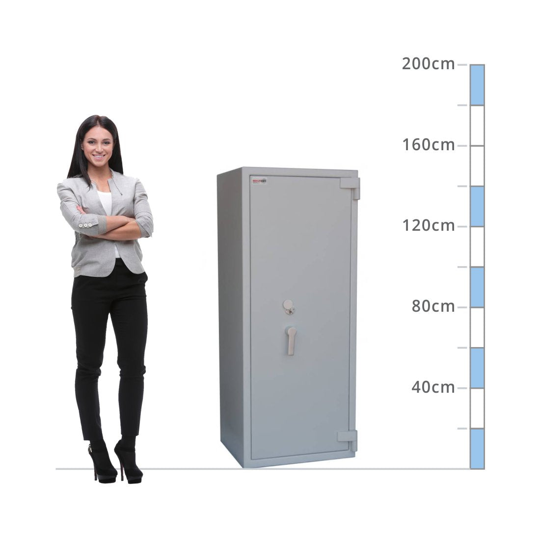 size chart for a Securikey Size 285, Key Lock Safe - Eurograde 2