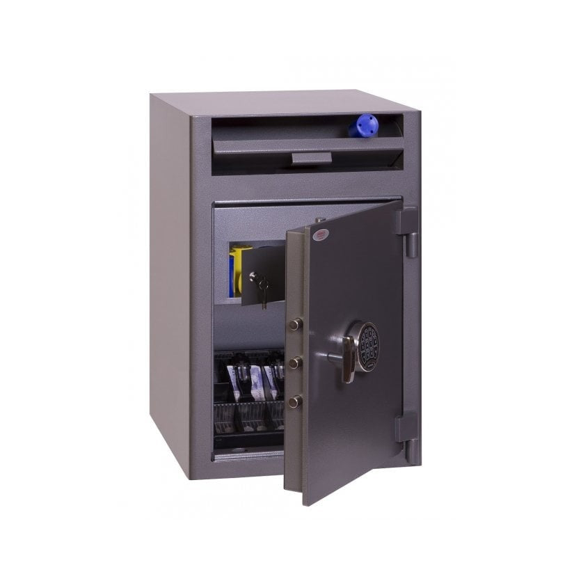 Phoenix Cashier Deposit SS0998ED, Key Lock Safe - Drawer Deposit