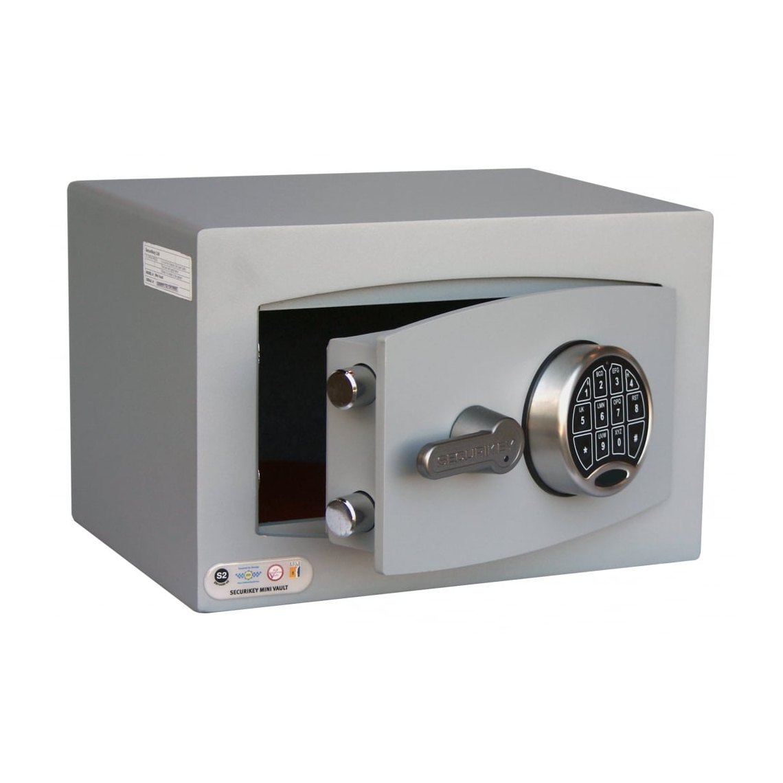 Securikey Mini Vault Silver S2 Size 0, Digital Keypad Safe - £4,000 Cash Rating