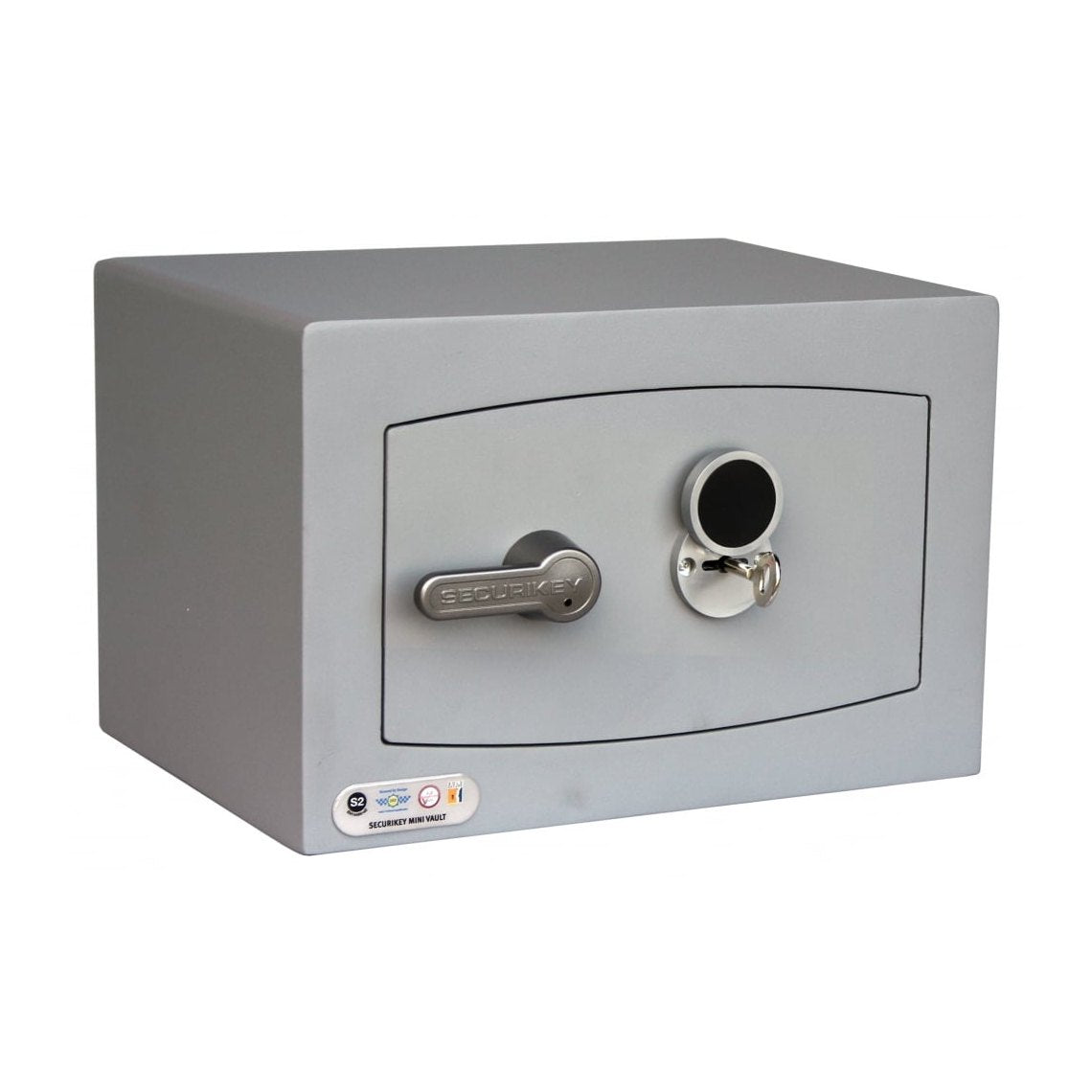 Securikey Mini Vault Silver S2 Size 0, Key Lock Safe - £4,000 Cash Rating