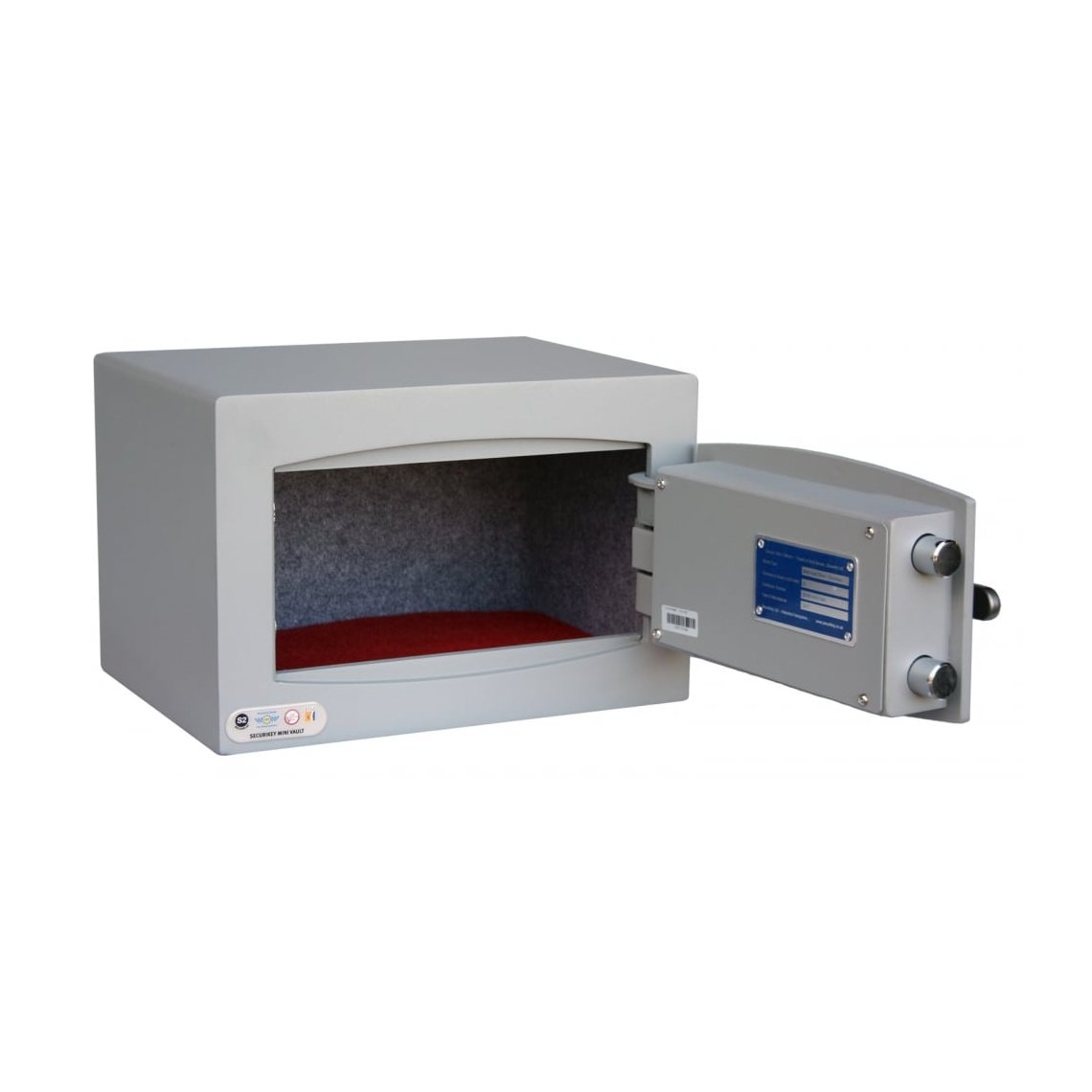 Securikey Mini Vault Silver S2 Size 0, Key Lock Safe - £4,000 Cash Rating