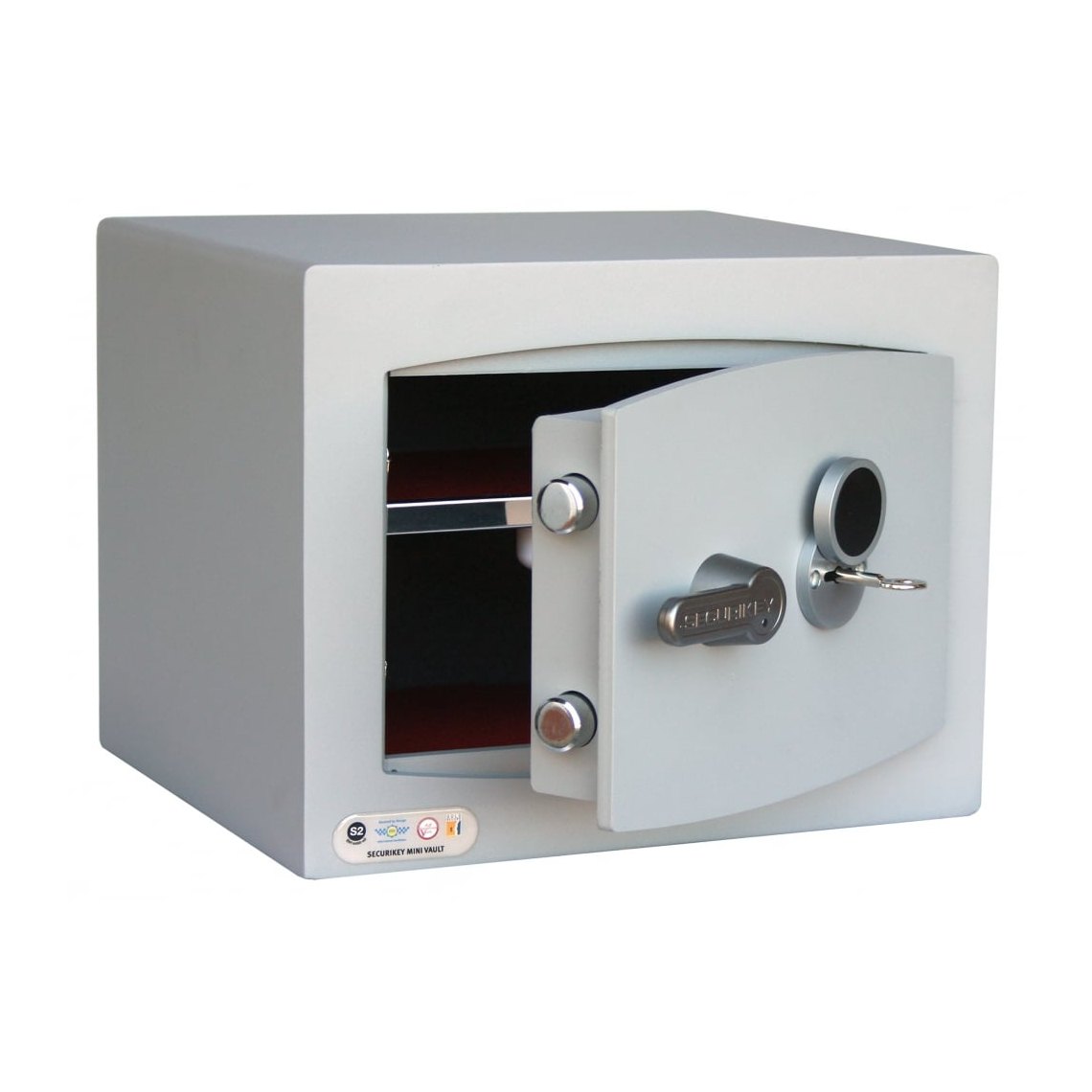Securikey Mini Vault Silver S2 Size 1, Key Lock Safe - £4,000 Cash Rating