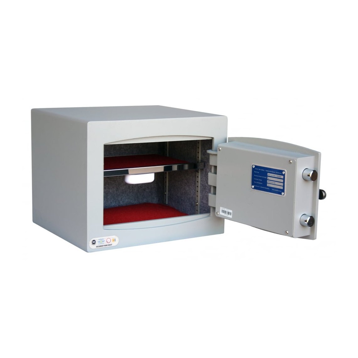 Securikey Mini Vault Silver S2 Size 1, Key Lock Safe - £4,000 Cash Rating
