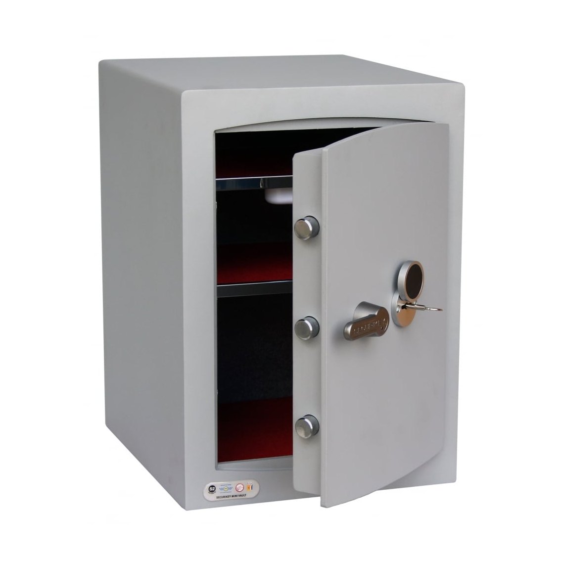 Securikey Mini Vault Silver S2 Size 2, Key Lock Safe - £4,000 Cash Rating