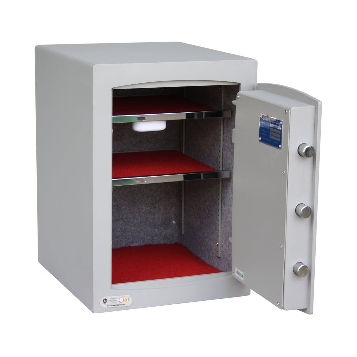 Securikey Mini Vault Silver S2 Size 2, Key Lock Safe - £4,000 Cash Rating