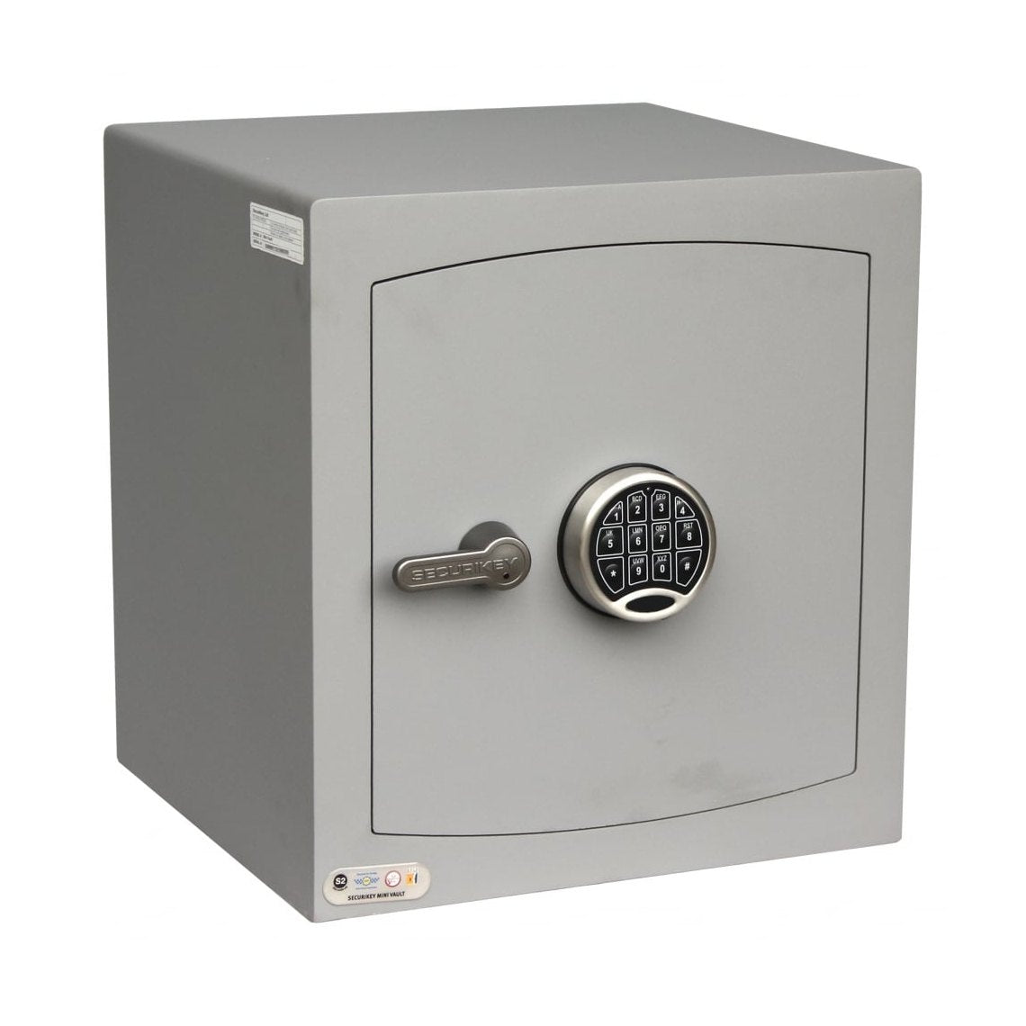 Securikey Mini Vault Silver S2 Size 3, Digital Keypad Safe - £4,000 Cash Rating