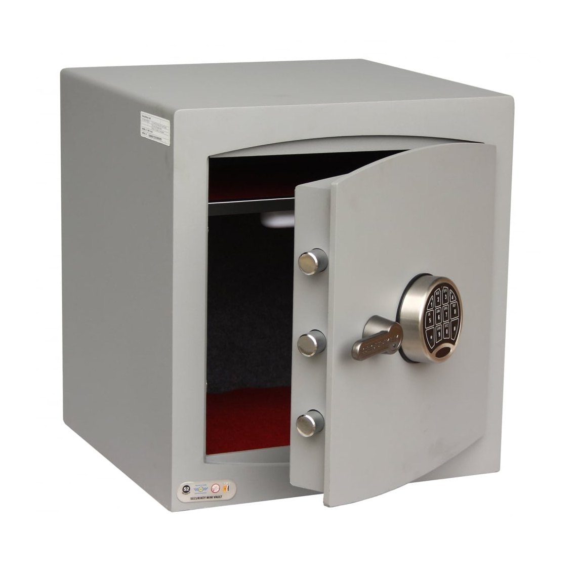 Securikey Mini Vault Silver S2 Size 3, Digital Keypad Safe - £4,000 Cash Rating