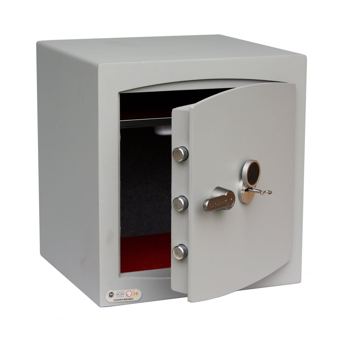 Securikey Mini Vault Silver S2 Size 3, Key Lock Safe - £4,000 Cash Rating