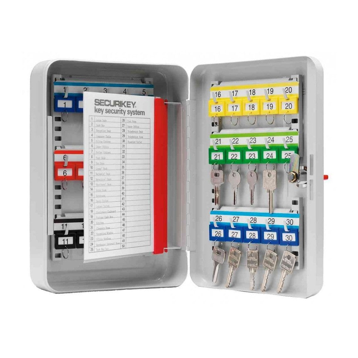 Securikey System Key Cabinet, Key Lock - 30 Key Storage