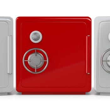 3 safes with 1 selected