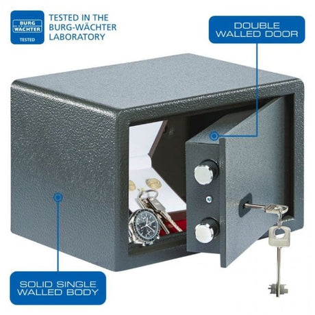 Burg Wächter Pure-Safe Size PS 110, Key Lock Safe - £1,000 Cash Rating