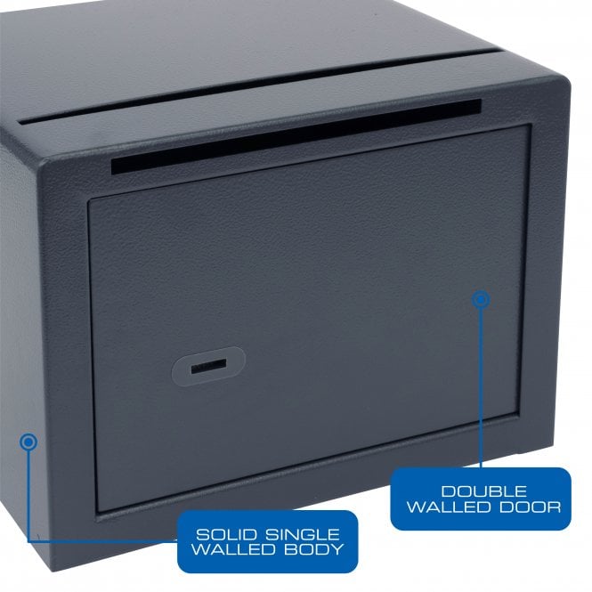 Burg Wächter Pure-Safe Size PS 120 K EWS, Key Lock Deposit Safe - £1,000 Cash Rating