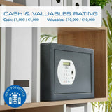 Burg Wächter Pure-Safe Size PS 120, Biometric Lock Safe - £1,000 Cash Rating