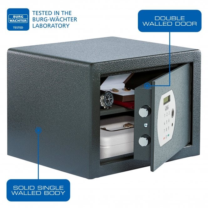 Burg Wächter Pure-Safe Size PS 120, Biometric Lock Safe - £1,000 Cash Rating