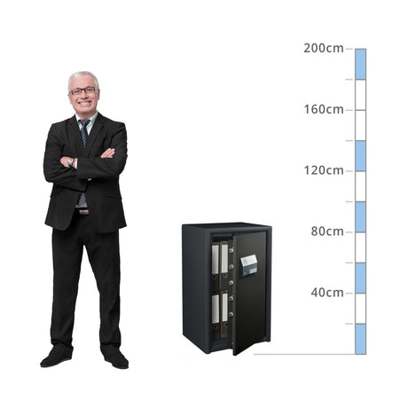 size chart for a Burg Wächter Combi-Line S2 Size CL460E, Digital Keypad Safe - 30 Min Fire Protection