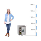size chart for a Burg Wächter Diplomat Size MTD 760E FP, Digital Keypad Safe - Eurograde 1