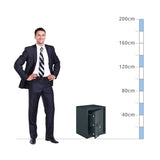 size chart for a Burg Wächter Expert Size 340, Key Lock Safe - £2,000 Cash Rating