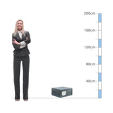 size chart for a Burg Wächter Pure-Safe Size PS 130 E LAP KA 4, Digital Keypad Hotel Laptop Safe - £1,000 Cash Rating