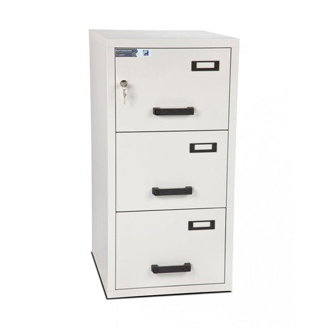 Burton Fire File Size 3, Key Lock Fireproof Filing Cabinet