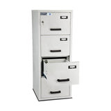Burton Fire File Size 4, Key Lock Fireproof Filing Cabinet
