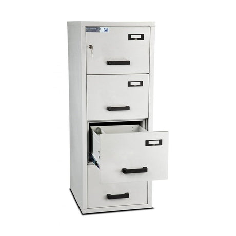 Burton Fire File Size 4, Key Lock Fireproof Filing Cabinet