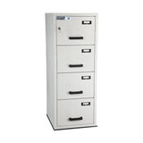 Burton Fire File Size 4, Key Lock Fireproof Filing Cabinet