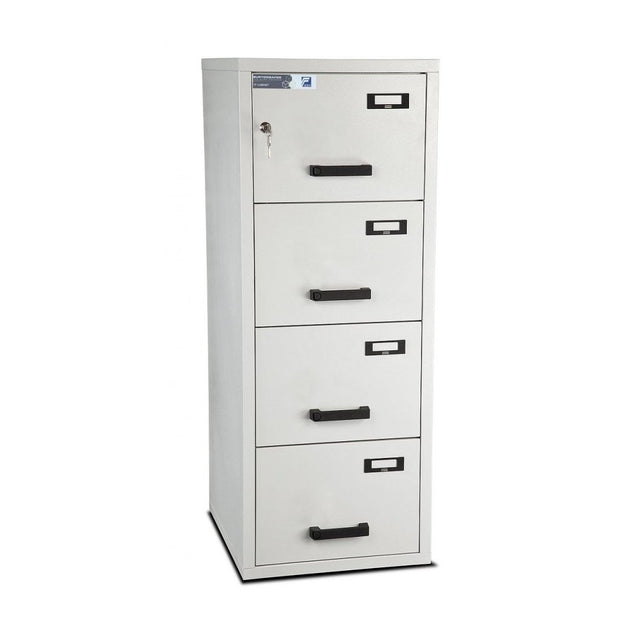 Burton Fire File Size 4, Key Lock Fireproof Filing Cabinet