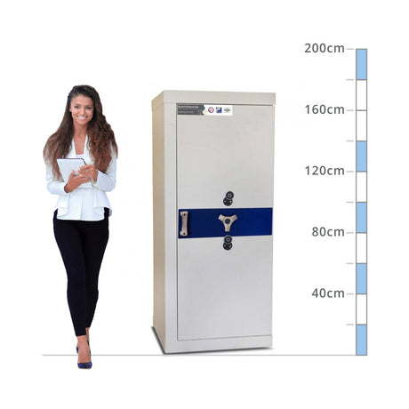 size chart for a Burton Eurovault Atlas Size 3, Dual Key Lock Safe - Eurograde 7