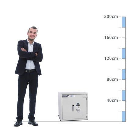 size chart for a Burton Eurovault Aver LFS Size 1, Key & Digital Lock Safe - Eurograde 4