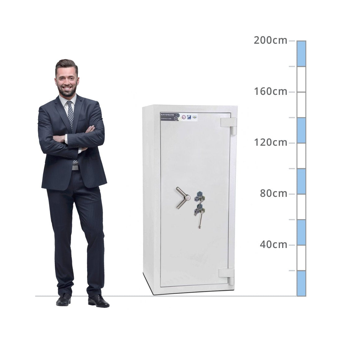 size chart Burton Eurovault Aver LFS Size 4, Dual Key Lock Safe - Eurograde 5