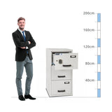 size chart for a Burton Fire File Size 3, Digital Keypad Fire Filing Cabinet