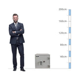 size chart Burton Firesec 10/60 Size 1, Key Lock Fire Safe - Eurograde 1