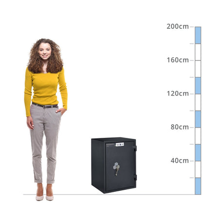 size chart Burton Firesec 4/60 Size Large, Key Lock Fire Safe - S2
