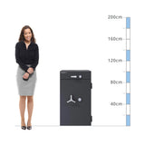 size chart ChubbSafes ProGuard DT Size 150, Key Lock - Eurograde 1 Drawer Deposit