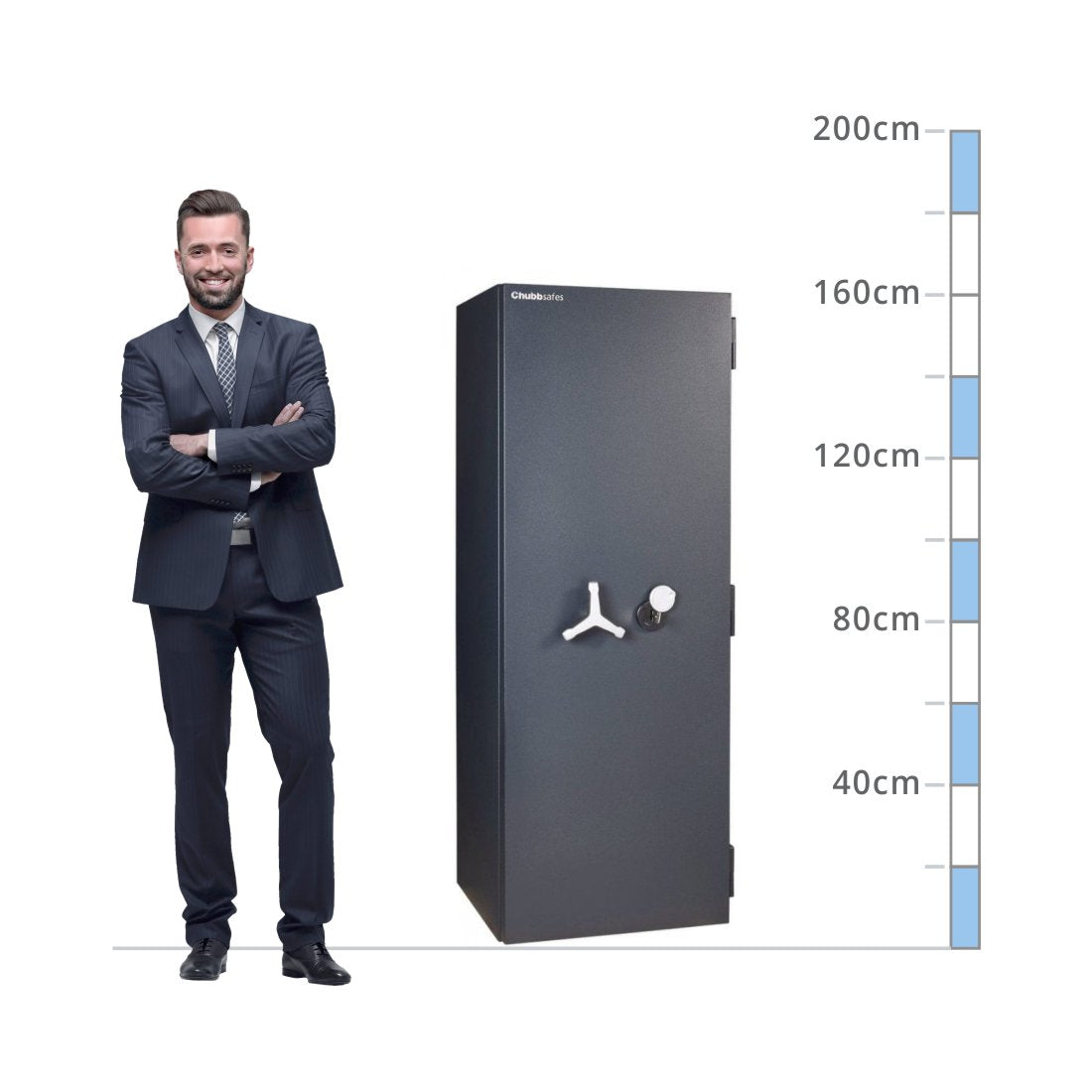 size chart Chubbsafes DuoGuard T2 Size 300, Key Lock - Eurograde 2