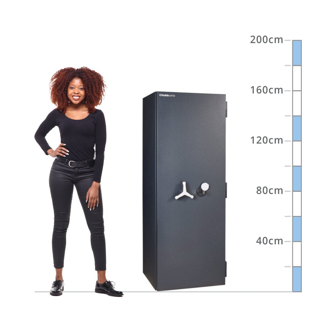 size chart Chubbsafes DuoGuard T2 Size 350, Key Lock - Eurograde 1