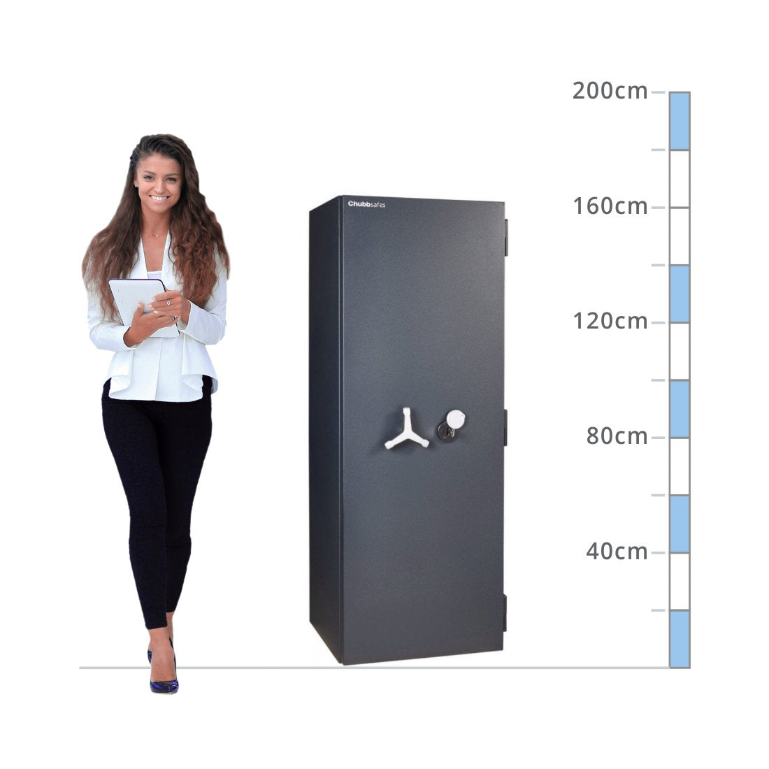 size chart Chubbsafes DuoGuard T2 Size 350, Key Lock - Eurograde 2
