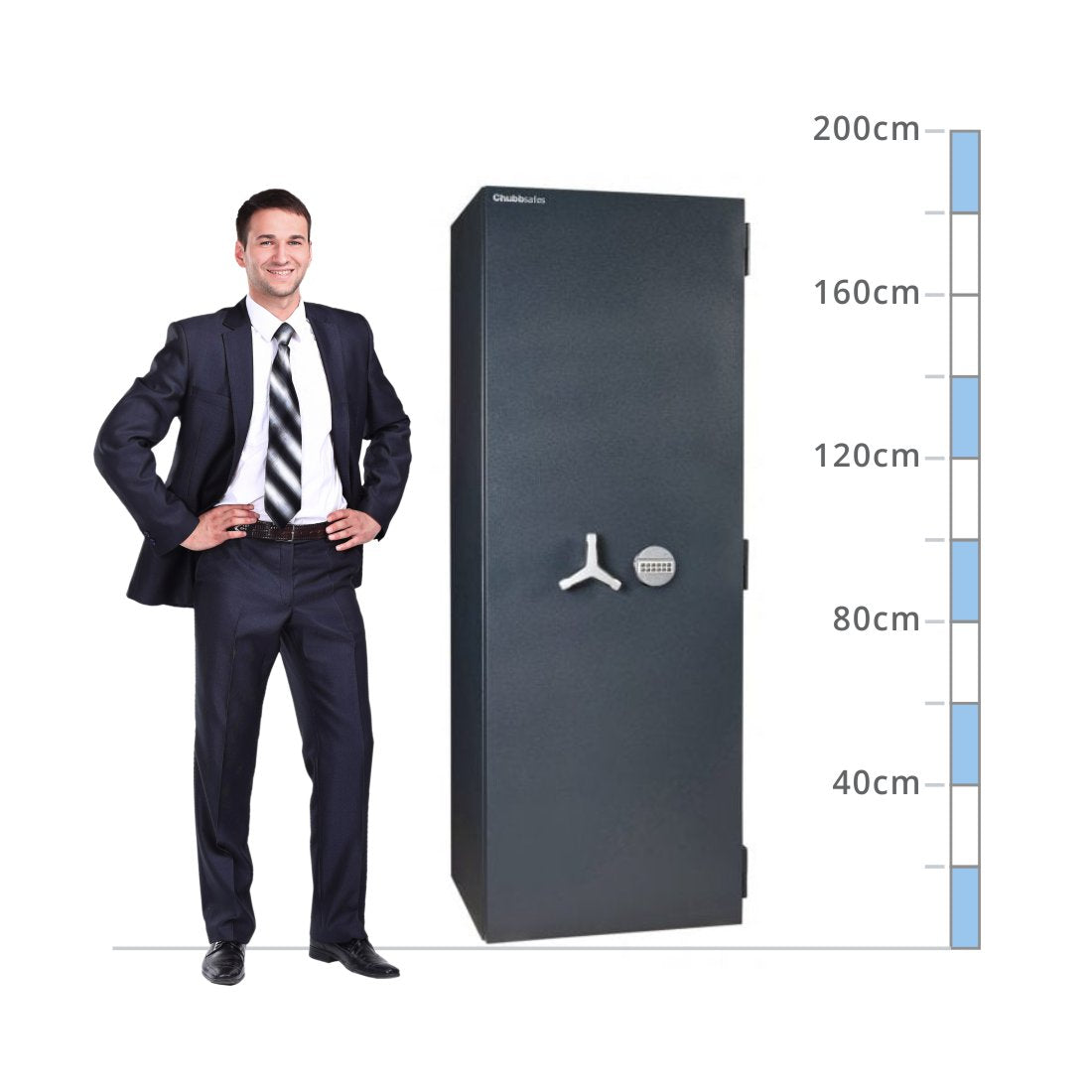 size chart Chubbsafes DuoGuard T2 Size 450, Digital Keypad - Eurograde 1