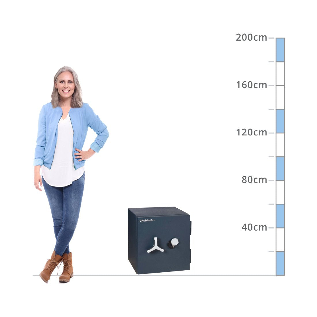 size chart Chubbsafes DuoGuard T2 Size 65, Key Lock - Eurograde 2