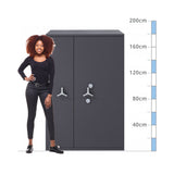 size chart Chubbsafes Trident DF T2 Size 885, Dual Key Lock - Eurograde 5