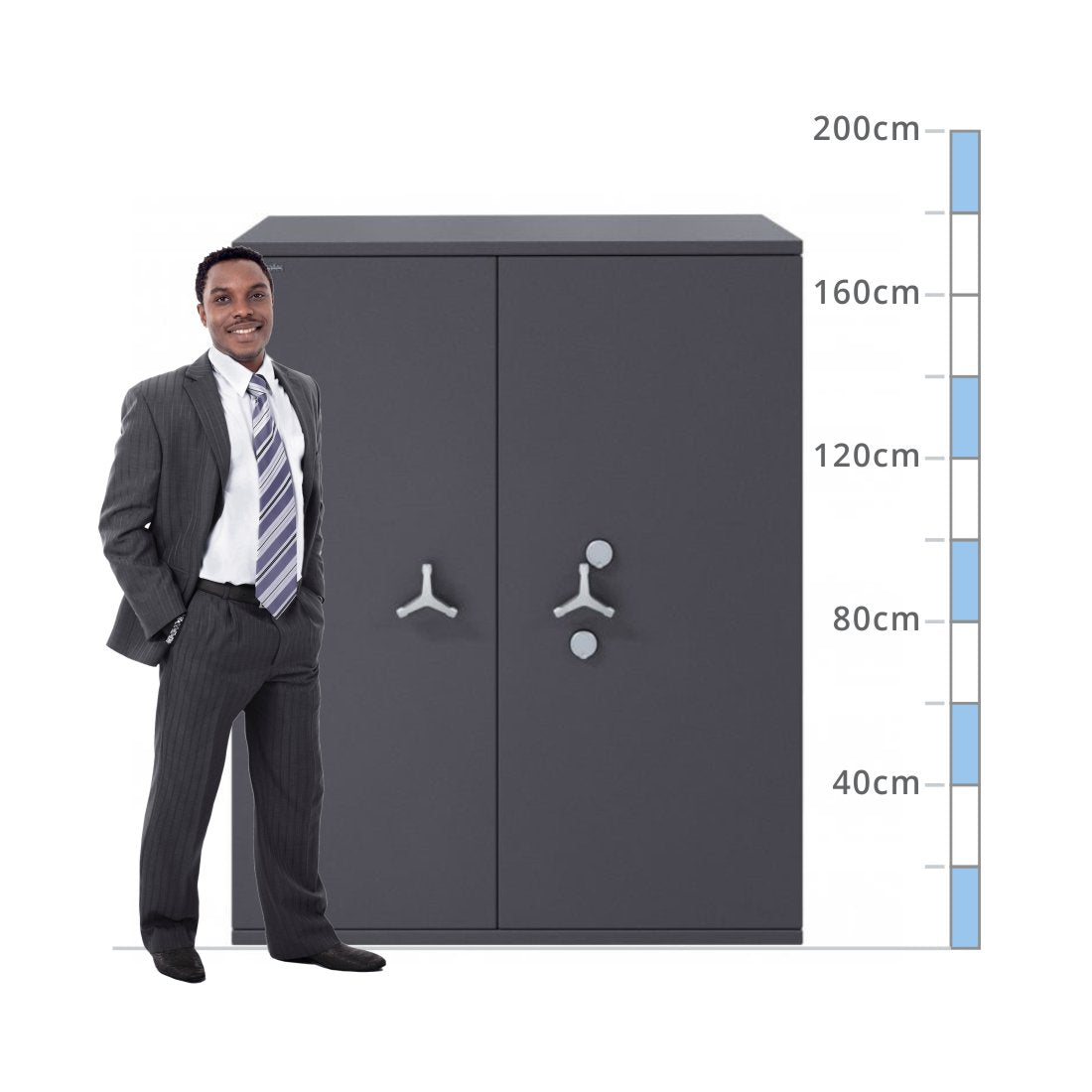 size chart Chubbsafes Triforce T2 Size 1090, Dual Key Locking - Eurograde 6
