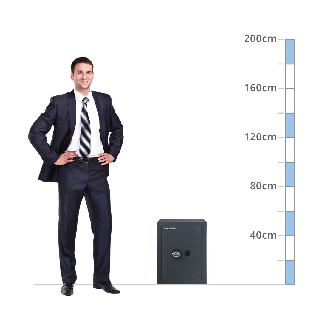 size chart Chubbsafes Zeta Size 50, Key Lock - Eurograde 1