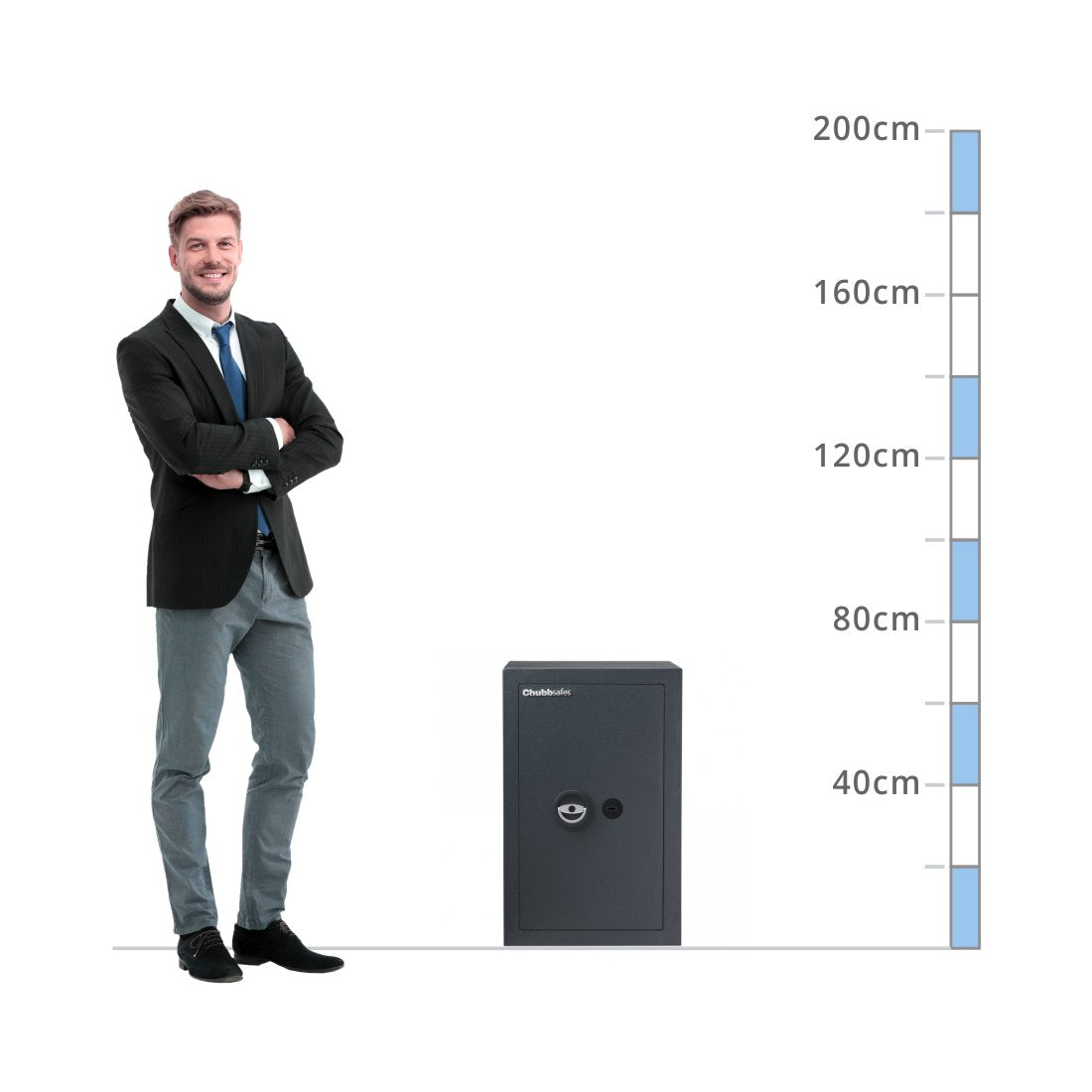 size chart Chubbsafes Zeta Size 65, Key Lock - Eurograde 0