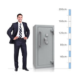 Size chart for a De Raat DRS Prisma Size 5, Dual Key Lock Safe - Eurograde 6